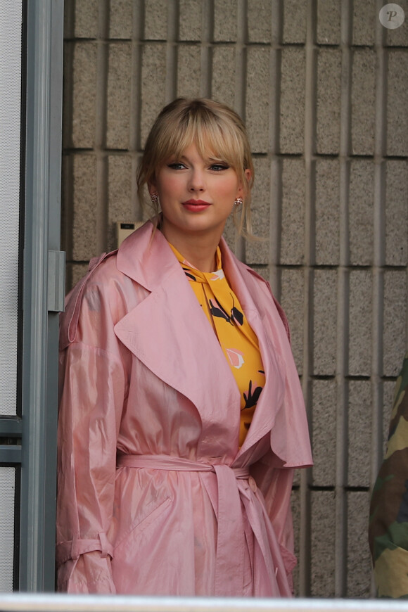 Taylor Swift à la sortie de la radio NRJ à Paris le 25 Mai 2019.