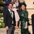 La princesse Beatrice d'York et son compagnon Edoardo Mapelli Mozzi - Les invités arrivent au mariage de E. Goulding et C. Jopling en la cathédrale d'York, le 31 août 2019