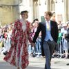 James Blunt et sa femme Sofia Wellesley - Les invités arrivent au mariage de E. Goulding et C.Jopling en la cathédrale d'York, le 31 août 2019