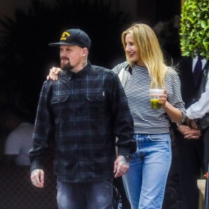 Exclusif - Cameron Diaz et son mari Benji Madden sortent d'un déjeuner en amoureux au Bouchon à Beverly Hills le 5 juin 2017.