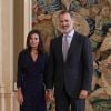 La reine Letizia et le roi Felipe VI d'Espagne recevait le 3 septembre 2019 en audience, au palais de la Zaruela à Madrid, une délégation du Comité espagnol des représentants des personnes handicapées (CERMI).