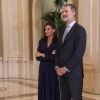 La reine Letizia et le roi Felipe VI d'Espagne recevait le 3 septembre 2019 en audience, au palais de la Zaruela à Madrid, une délégation du Comité espagnol des représentants des personnes handicapées (CERMI).