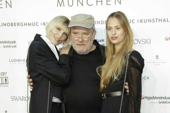 Peter Lindbergh, Nadja Auermann et sa fille Cosima Auermann - Vernissage de l'exposition "Peter Lindbergh, From Fashion to Reality" à Munich. Le 11 avril 2017.