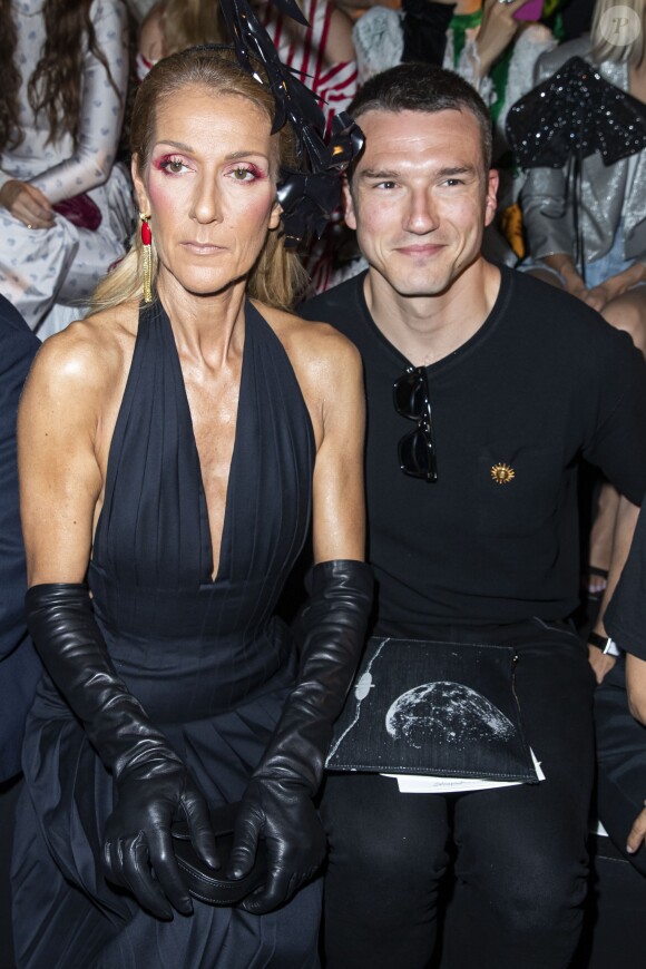 Céline Dion et Pepe Munoz - People au défilé Schiaparelli haute couture Automne-Hiver 2019/2020 à Paris le 1er juillet 2019. © Olivier Borde/Bestimage