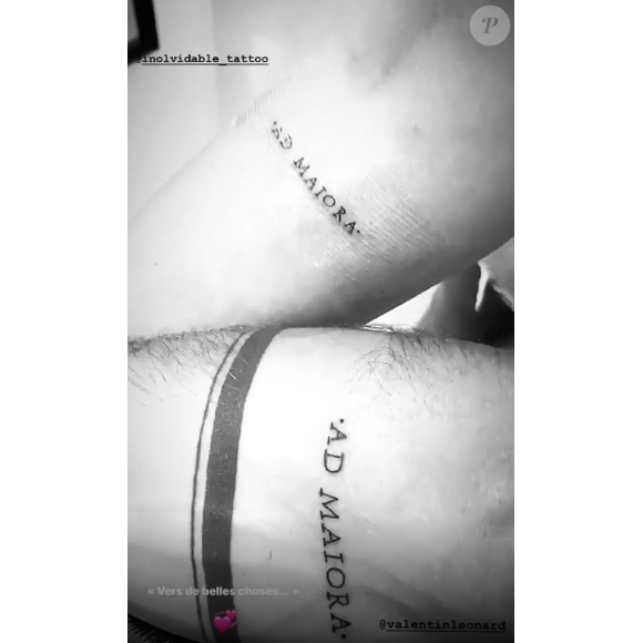 Rachel Legrain-Trapani et Valentin Léonard se font tatouer après quelques jours de relation- 25 août 2019.