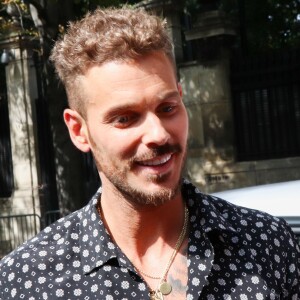 Matt Pokora (M. Pokora) arrive à l'enregistrement de l'émission "Vivement Dimanche Prochain" au studio Gabriel à Paris, France, le 21 août 2019.