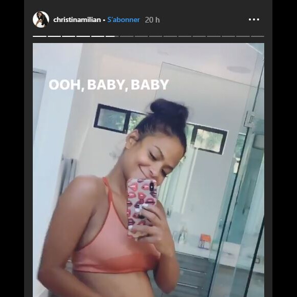 Christina Milian affiche son baby bump sur Instagram le 7 septembre 2019.