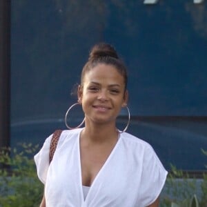 Christina Milian enceinte se promène à Studio City le 7 septembre 2019.