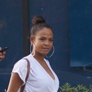 Christina Milian enceinte se promène à Studio City le 7 septembre 2019.