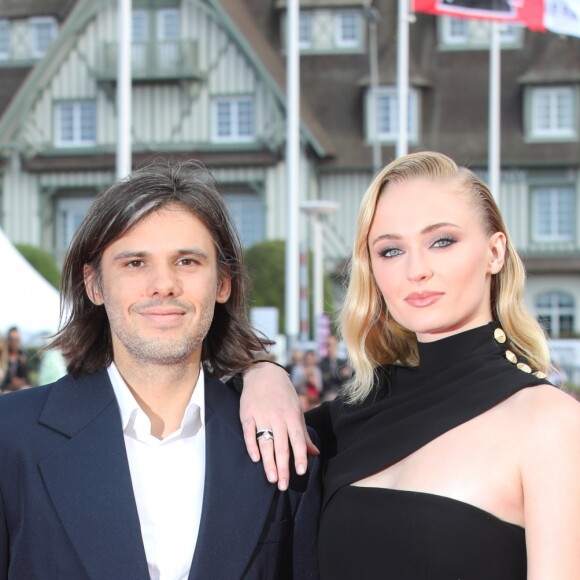 Orelsan et Sophie Turner à la première de "Heavy" lors du 45ème Festival du Cinéma Américain de Deauville, le 7 septembre 2019. © Denis Guignebourg/Bestimage