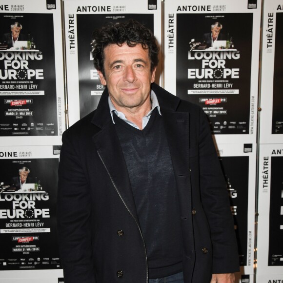 Patrick Bruel - People à la générale de la pièce de Bernard-Henri Levy, "Looking For Europe" au théâtre Antoine à Paris le 21 mai 2019. © Coadic Guirec/Bestimage