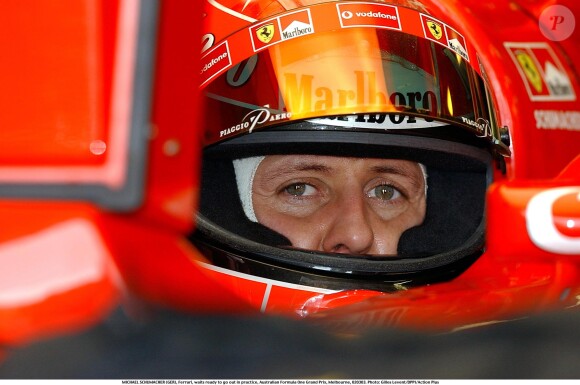 Michael Schumacher lors du Grand Prix de Formule 1 d'Australie a Melbourne. Le 2 mars 2003.