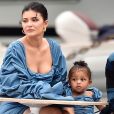 Kylie Jenner et sa fille Stormi Webster sont allés se promener dans le village de pêcheurs de Portofino, Italy, le 12 août 2019.