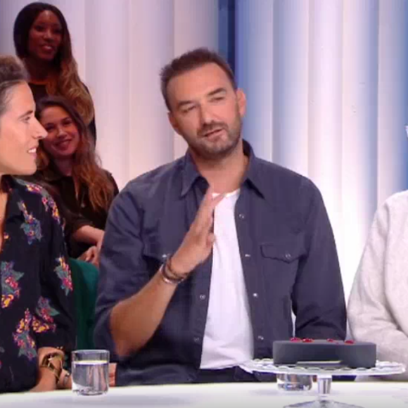 Cyril Lignac et Mercotte dans "Quotidien", sur TMC, le 10 septembre 2019