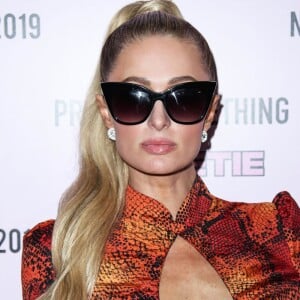 Paris Hilton à la soirée PrettyLittleThing x Saweetie lors de la Fashion Week de New York, le 8 septembre 2019.