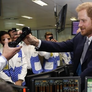 Le prince Harry, duc de Sussex, à la 15ème édition du "BGC Charity Day" au quartier d'affaires Canary Wharf à Londres, Royaume Uni, le 11 septembre 2019.