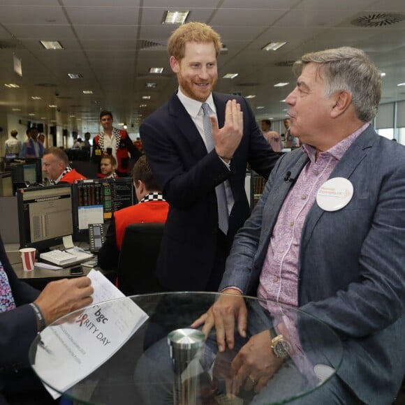 Le prince Harry, duc de Sussex, à la 15ème édition du "BGC Charity Day" au quartier d'affaires Canary Wharf à Londres, Royaume Uni, le 11 septembre 2019.