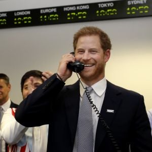 Le prince Harry, duc de Sussex, à la 15ème édition du "BGC Charity Day" au quartier d'affaires Canary Wharf à Londres, Royaume Uni, le 11 septembre 2019.