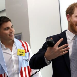 Le prince Harry, duc de Sussex, à la 15ème édition du "BGC Charity Day" au quartier d'affaires Canary Wharf à Londres, Royaume Uni, le 11 septembre 2019.