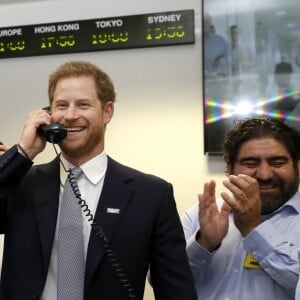 Le prince Harry, duc de Sussex, à la 15ème édition du "BGC Charity Day" au quartier d'affaires Canary Wharf à Londres, Royaume Uni, le 11 septembre 2019.