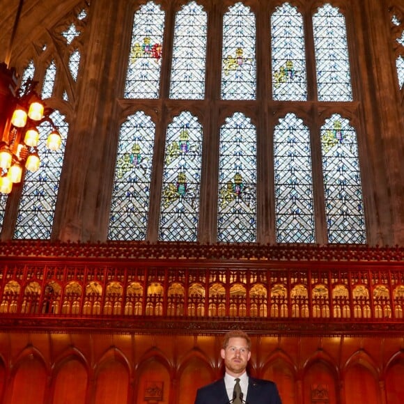 Le prince Harry, duc de Sussex, lors d'une cérémonie pour le 5ème anniversaire des Invictus Games à Londres le 10 septembre 2019.