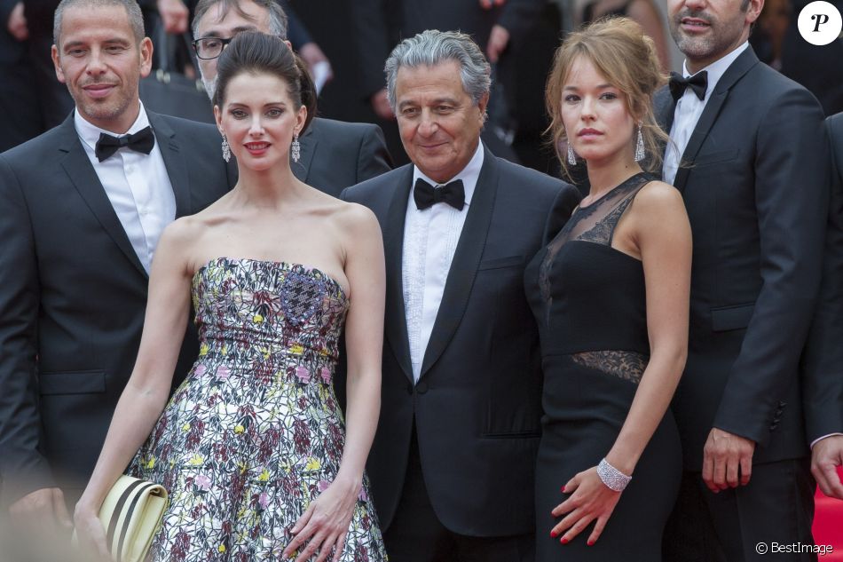 Medi Sadoun,Frédérique Bel, Christian Clavier et Elodie Fontan - Montée des marches du film &quot;Jimmy&#039;s Hall&quot; lors du 67 ème Festival du film de Cannes – Cannes le 22 mai 2014.