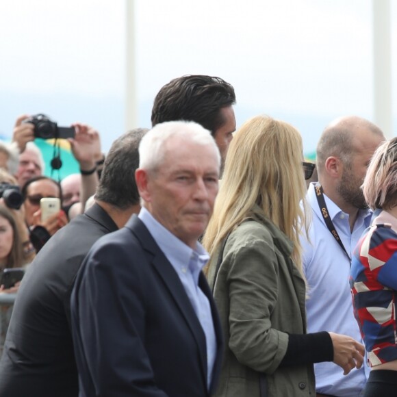 Kristen Stewart inaugure sa cabine sur les planches lors du 45éme festival du Cinéma Américain de Deauville, le 13 septembre 2019. ©Denis Guignebourg / Bestimage