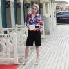Kristen Stewart inaugure sa cabine sur les planches lors du 45éme festival du Cinéma Américain de Deauville, le 13 septembre 2019. ©Denis Guignebourg / Besti$