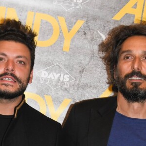 Alice Taglioni (enceinte), Kev Adams et Vincent Elbaz - Avant-première du film "Andy" au cinéma Elysées Biarritz à Paris le 3 septembre 2019. © Coadic Guirec/Bestimage03/09/2019 - Paris