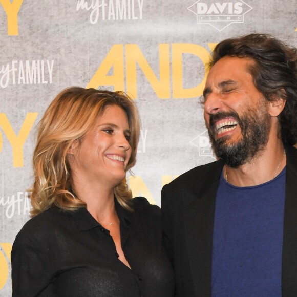 Alice Taglioni (enceinte) et Vincent Elbaz - Avant-première du film "Andy" au cinéma Elysées Biarritz à Paris le 3 septembre 2019. © Coadic Guirec/Bestimage03/09/2019 - Paris