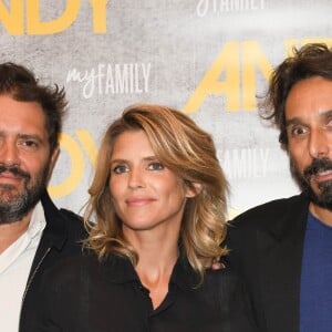 Philippe Cura, Alice Taglioni (enceinte) et Vincent Elbaz - Avant-première du film "Andy" au cinéma Elysées Biarritz à Paris le 3 septembre 2019. © Coadic Guirec/Bestimage03/09/2019 - Paris