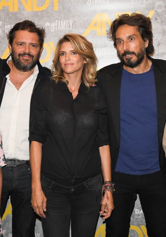 Philippe Cura, Alice Taglioni (enceinte) et Vincent Elbaz - Avant-première du film "Andy" au cinéma Elysées Biarritz à Paris le 3 septembre 2019. © Coadic Guirec/Bestimage03/09/2019 - Paris