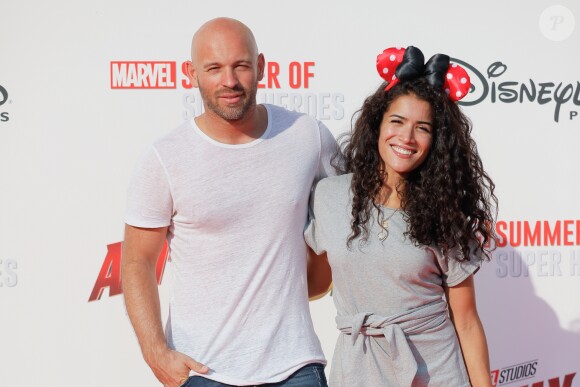 Franck Gastambide et sa compagne Sabrina Ouazani - Avant-première européenne du film "Ant-man et la guêpe" à Disneyland Paris à Marne-la-Vallée, le 14 juillet 2018 © CVS/Bestimage