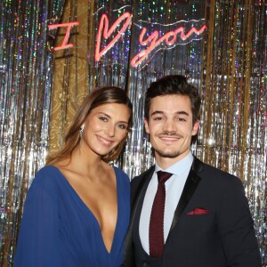 Camille Cerf (Miss France 2015) et son compagnon Cyrille lors du gala de charité le grand bal "ParAmour' à l'hôtel de ville de Paris, France, le 14 février 2019. L'ensemble des bénéfices récoltés lors de la soirée seront reversés à la lutte contre le sida (PARISSANSANSSIDA). © Denis Guignebourg/Bestimage