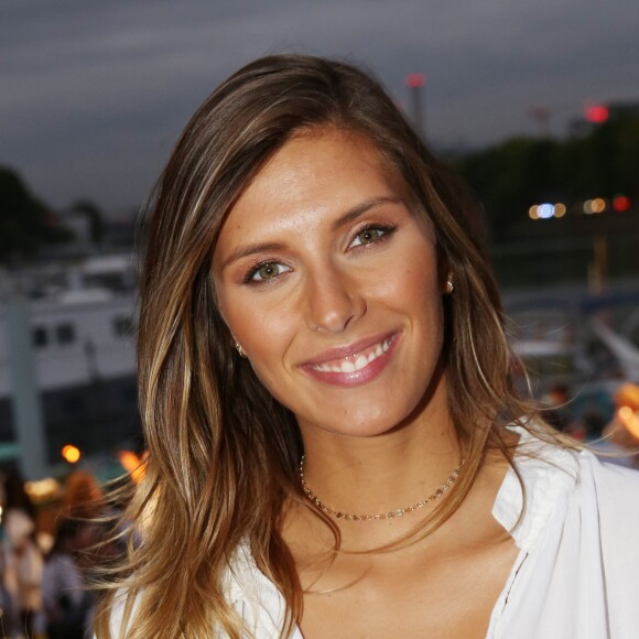 Semi-exclusif - Camille Cerf (Miss France 2015) lors de la soirée d'inauguration du restaurant du groupe d'H.Gaouaoui et du chef N.Tarayre "Splash" au port Van Gogh, en bord de Seine à Asnières, France, le 12 septembre 2019. © Rachid Bellak/Bestimage