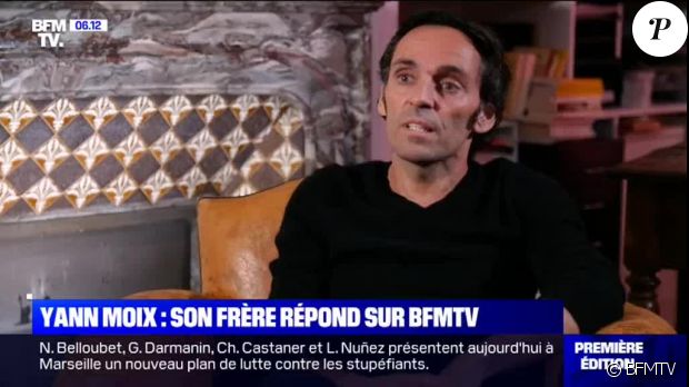 Alexandre Moix, le frère de Yann Moix, s&#039;exprime sur BFMTV, le 16 septembre 2019