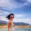 Audrey de "Secret Story" à la plage, en Crète, le 8 mars 2019