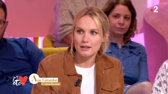 Ana Girardot confirme sa rupture avec Arthur de Villepin dans l'émission "Je t'aime, etc", le 18 septembre 2019 sur France 2.