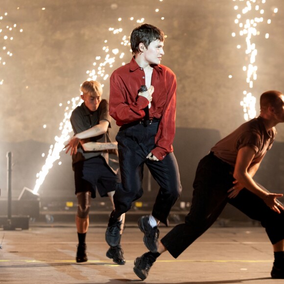 Héloïse Letissier et son groupe "Christine and the Queens" en concert au Festival de Carcassonne. Le 16 juillet 2019 © Frédéric Maligne / Bestimage