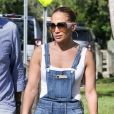 Jennifer Lopez et Marc Anthony se retrouvent pour soutenir leur fille E. Marbiel Muñiz lors d'une course de l'école à Miami, le 18 septembre 2019.