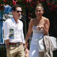 Jennifer Lopez et son ex mari Marc Anthony vont chercher leur fille Emme a l'ecole a Los Angeles, le 19 juin 2013.
