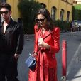 Katie Holmes lors du défilé de mode "Fendi" à la Fashion Week de Milan. Le 19 septembre 2019.