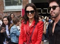 Katie Holmes : Sublime en rouge à la Fashion Week de Milan
