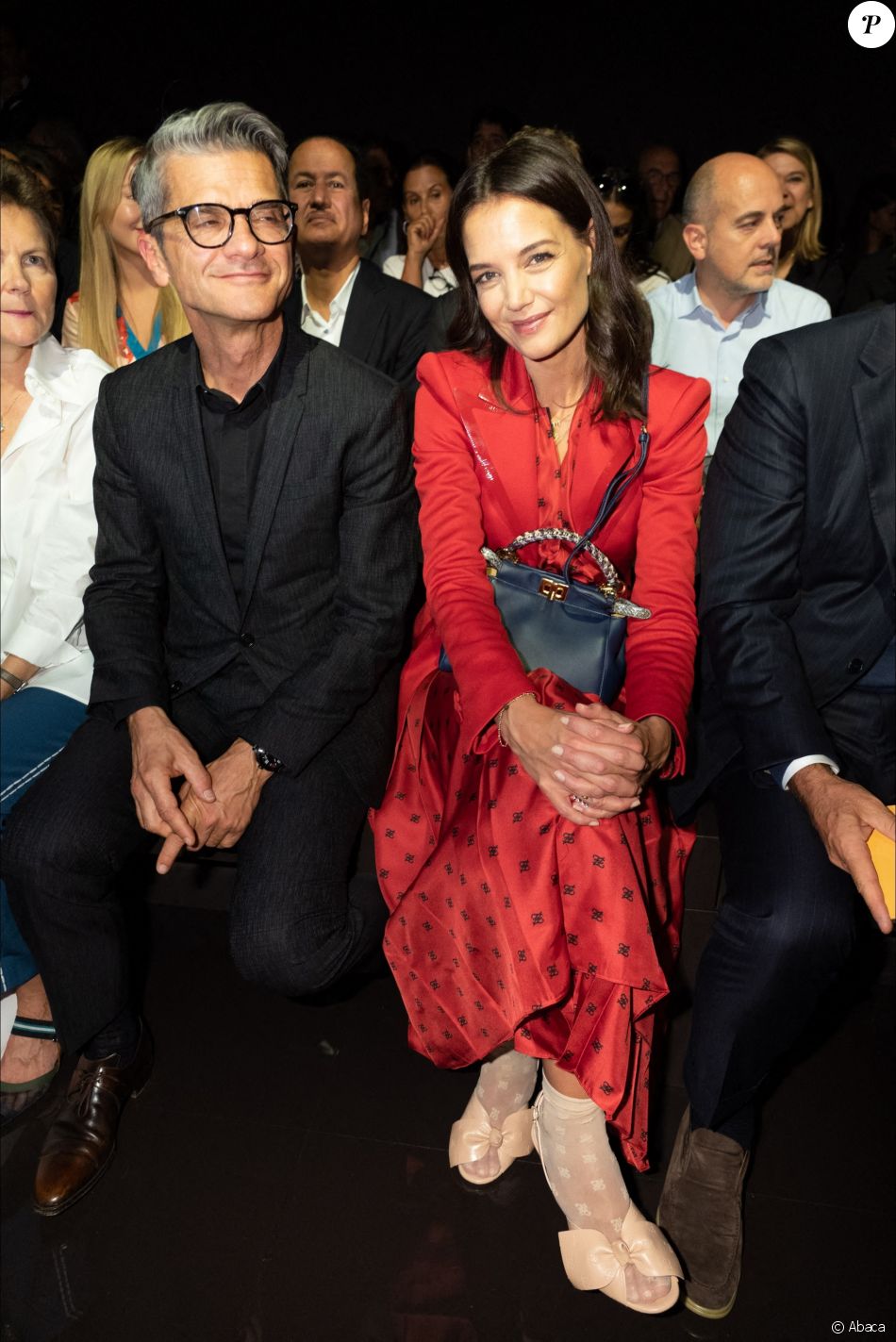 Katie Holmes assiste au défilé Fendi à Milan. Le 19 septembre 2019