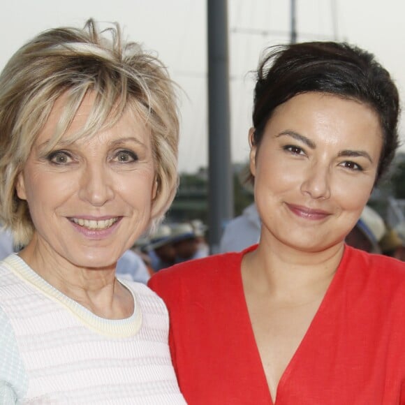Evelyne Dhéliat , Anaïs Baydemir - 7ème édition du Trophée de la Pétanque Gastronomique au Paris Yacht Marina à Paris le 27 juin 2019. © Christophe Aubert via Bestimage27/06/2019 - Paris