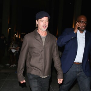 Brad Pitt à Los Angeles le 21 septembre 2019, de sortie pour la première de la pièce de théâtre A Play Is A Poem d'Ethan Coen au Mark Taper Forum.