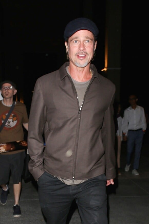 Brad Pitt à Los Angeles le 21 septembre 2019, de sortie pour la première de la pièce de théâtre A Play Is A Poem d'Ethan Coen au Mark Taper Forum.