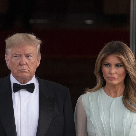 Le président Donald Trump et sa femme Melania Trump reçoivent le Premier ministre d'Australie Scott Morrison et sa femme à la Maison Blanche le 21 septembre 2019.