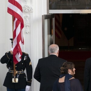 Le président Donald Trump et sa femme Melania Trump reçoivent le Premier ministre d'Australie Scott Morrison et sa femme à la Maison Blanche le 21 septembre 2019.