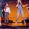 Léna, Natihei, Mini Div - Battles de "The Voice Kids 2019" sur TF1. Le 27 septembre 2019.